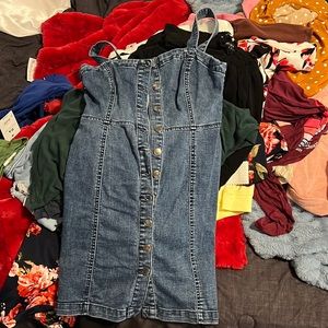Overall Jean dress